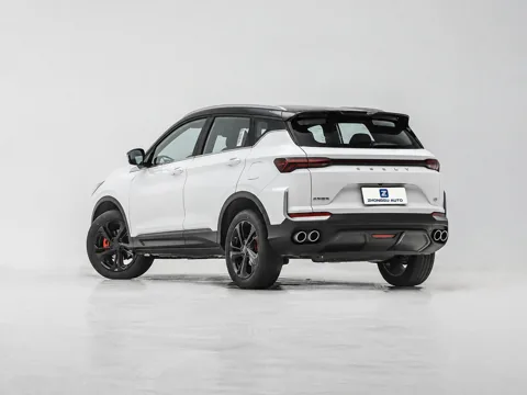 Geely Coolray Full Option rear three-quarter view